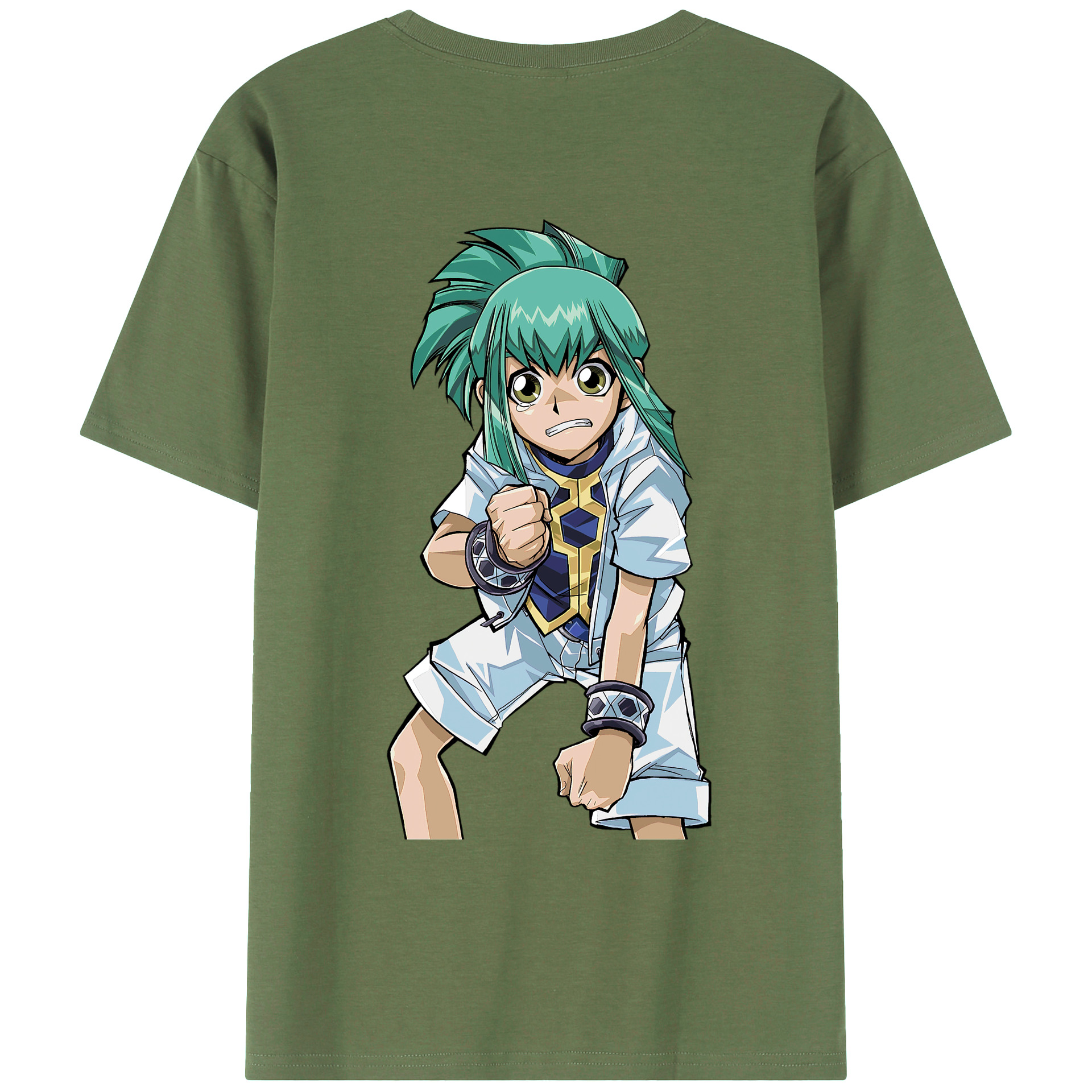 （画像用） 遊☆戯☆王 Yu-Gi-Oh! 綿100％ メンズ半袖Tシャツ（バックプリント） 通気性